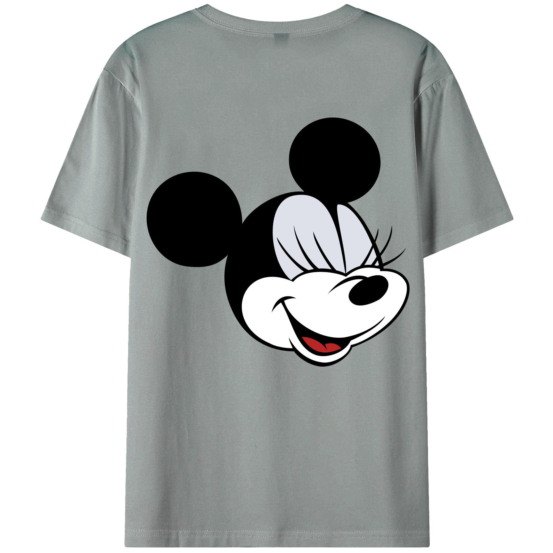 ミッキーマウス Mickey Mouse 綿100％ メンズ半袖Tシャツ（バックプリント） 通気性
